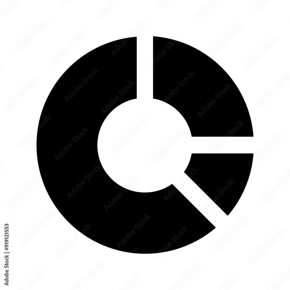 pie chart glyph icon pie chart glyph icon