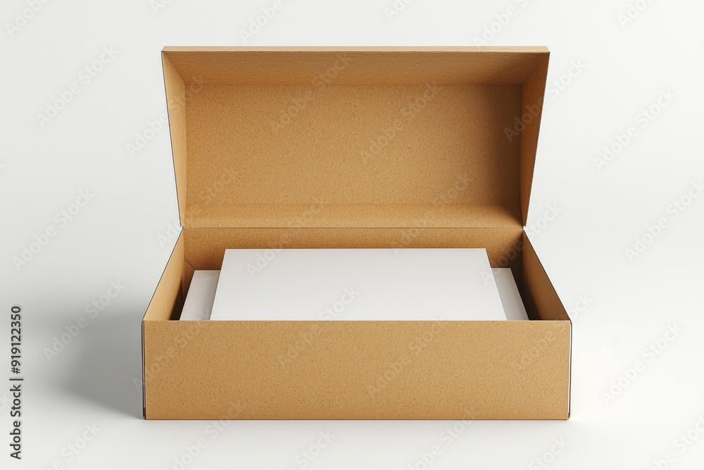 Paper Box Mockup A4 on isolated background created with Generative AI Paper Box Mockup A4 on isolated background created with Generative AI
