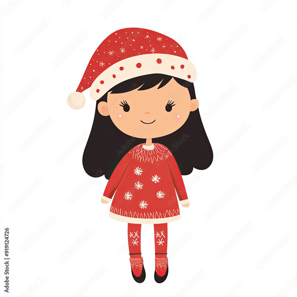 little girl Christmas day little girl Christmas day
