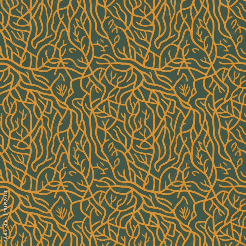 Colorful tree root pattern, seamless to the tiles Colorful tree root pattern, seamless to the tiles