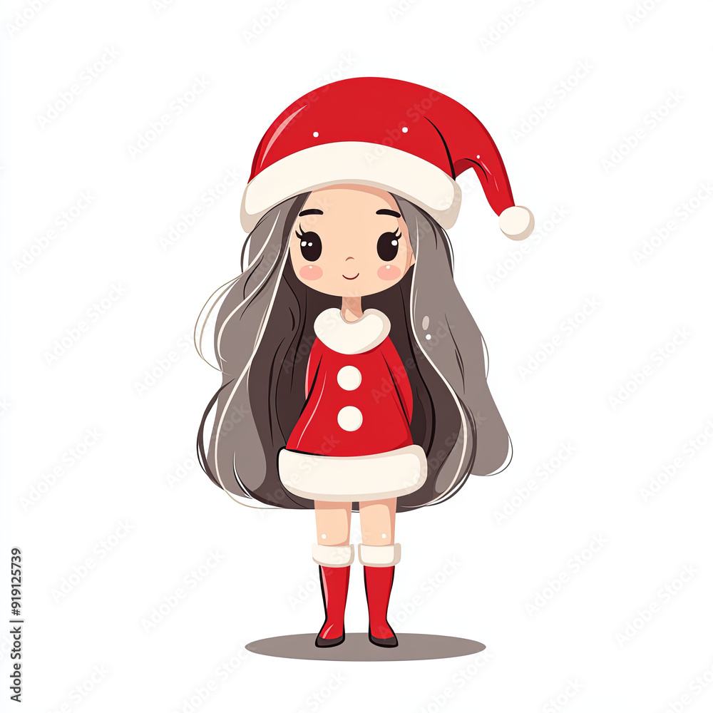 girl in santa costume girl in santa costume