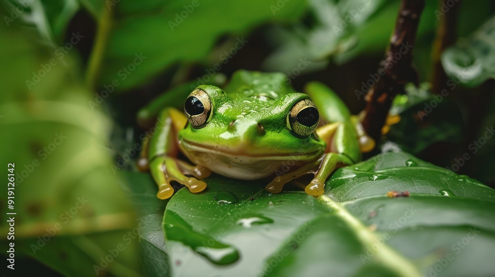 close up shot green frog hide camouflage close up shot green frog hide camouflage