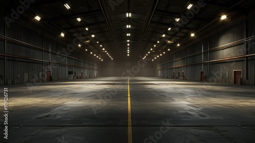 Evoking an Ambiance of Empty Warehouse with Dramatic Lighting