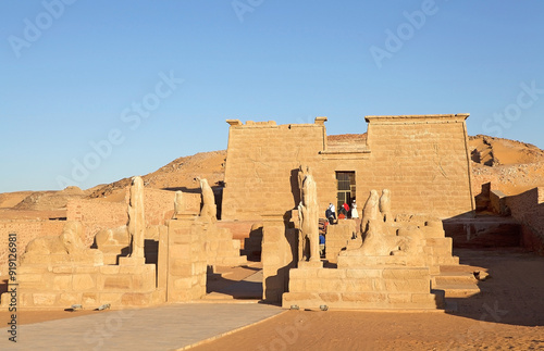 Tourists at the Temples of Wadi es-Sebua, Egypt