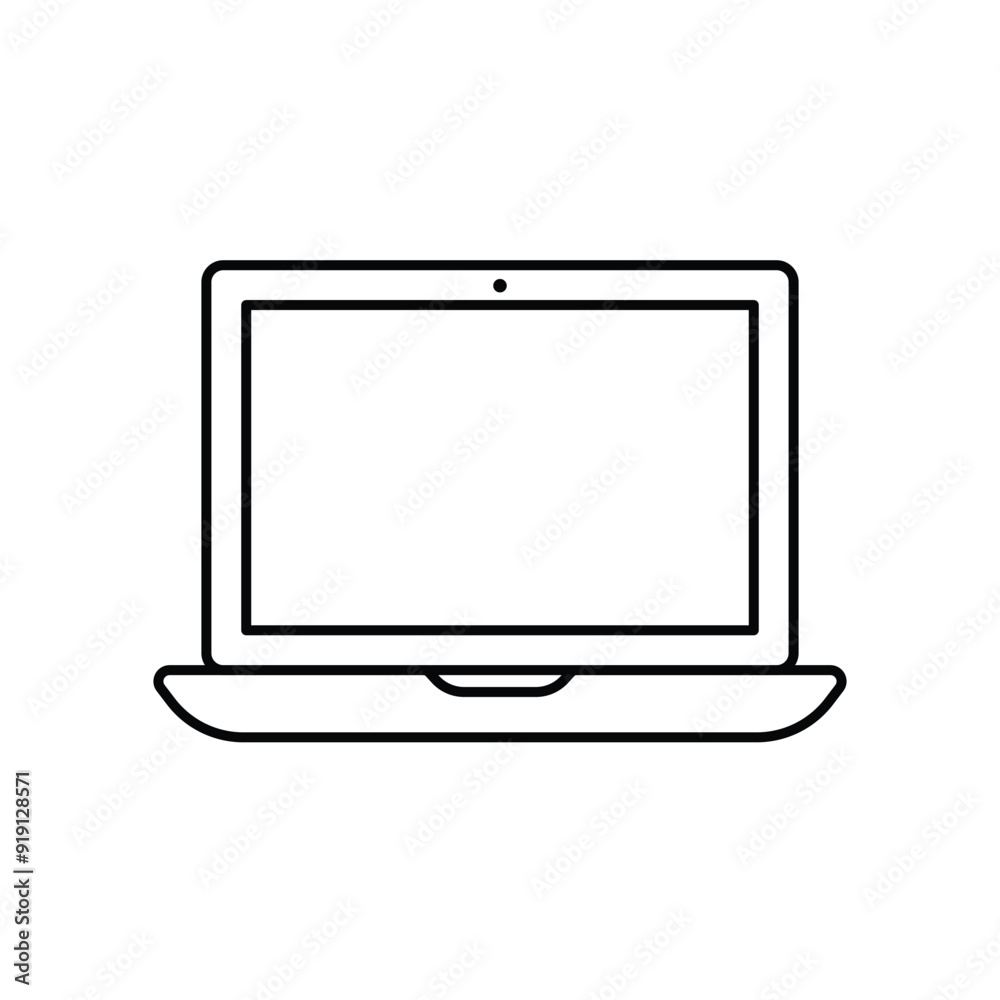 Laptop line icon stock illustration Laptop line icon stock illustration