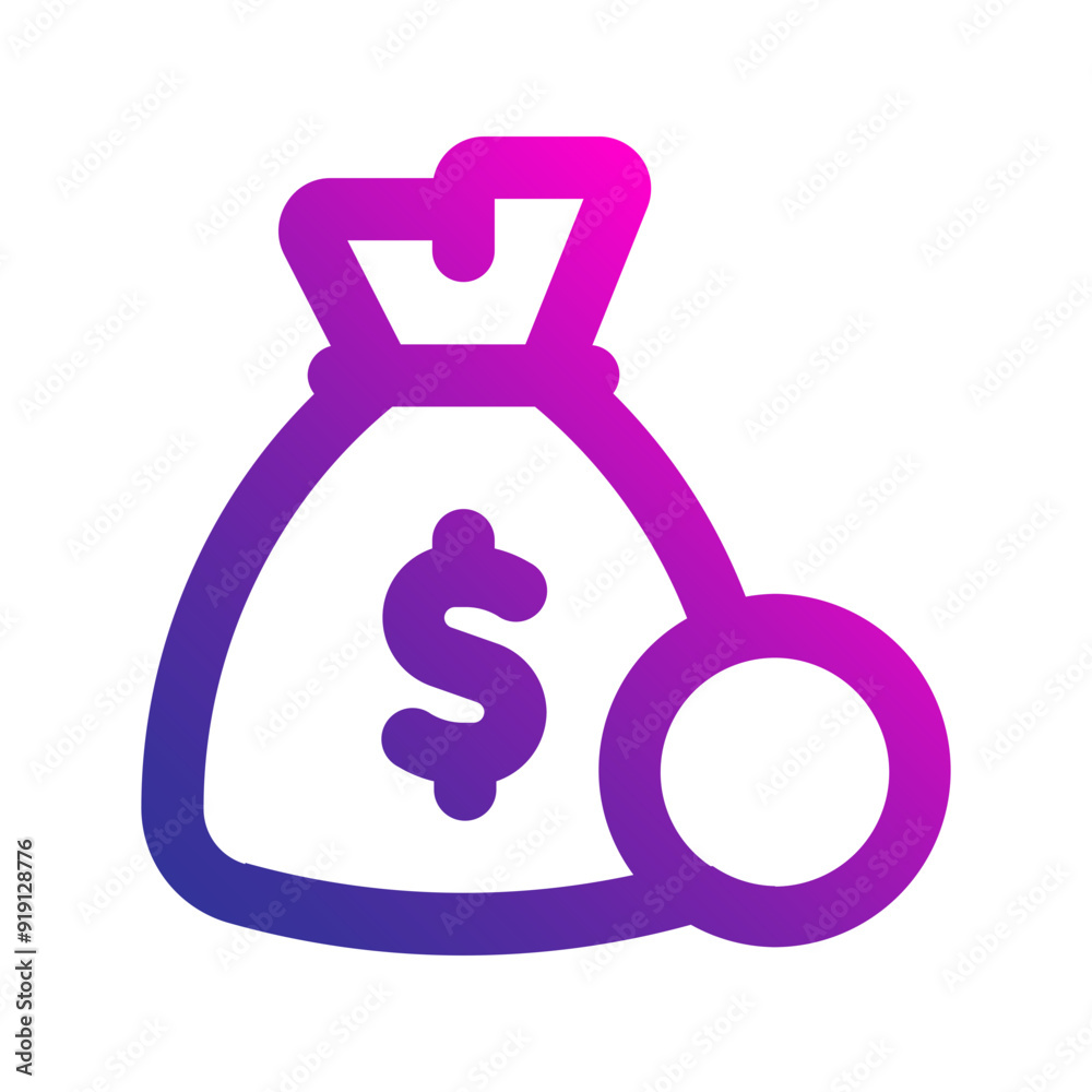 budget gradient icon budget gradient icon