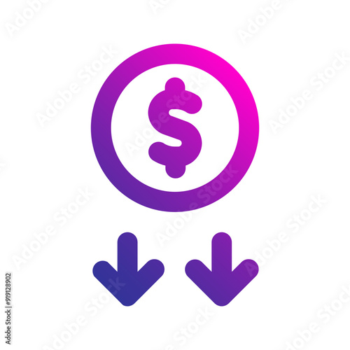 loss gradient icon