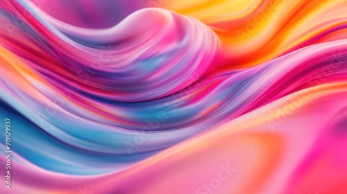 Abstract Colorful Swirls Background