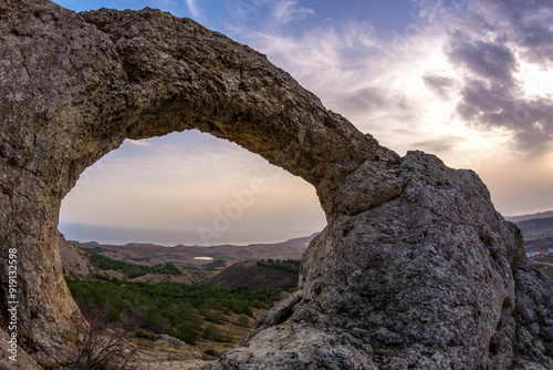 Stone ring in the mountains