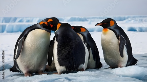 two penguins on the rocks