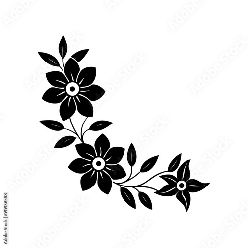 A floral element art illustration