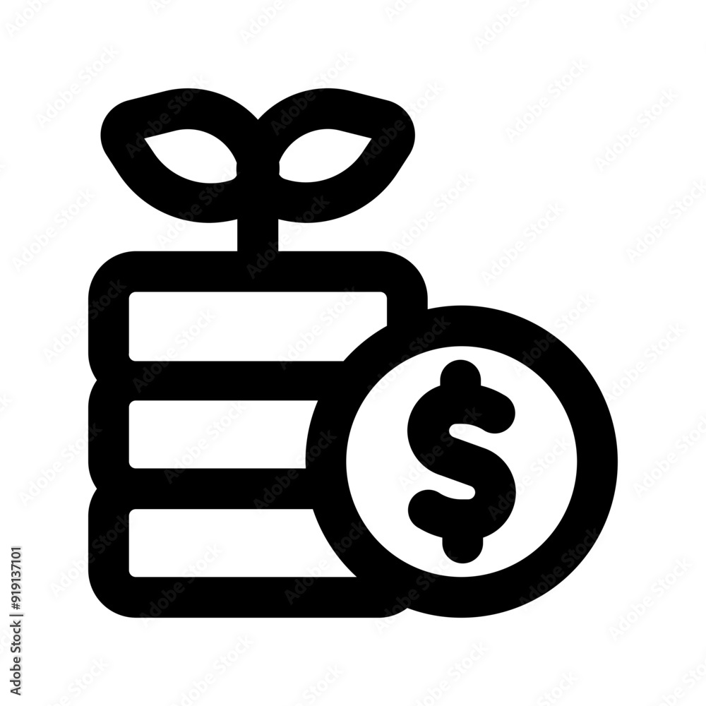 investment line icon investment line icon