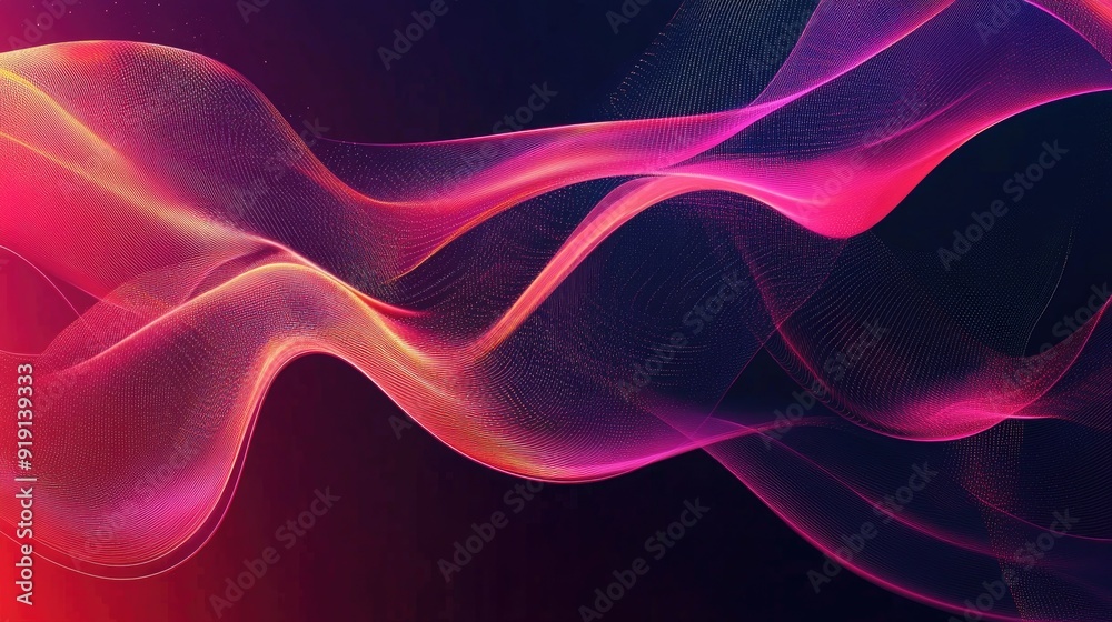 Abstract digital background with flowing lines and dynamic motion. Copy space on the top right. Abstract digital background with flowing lines and dynamic motion. Copy space on the top right.