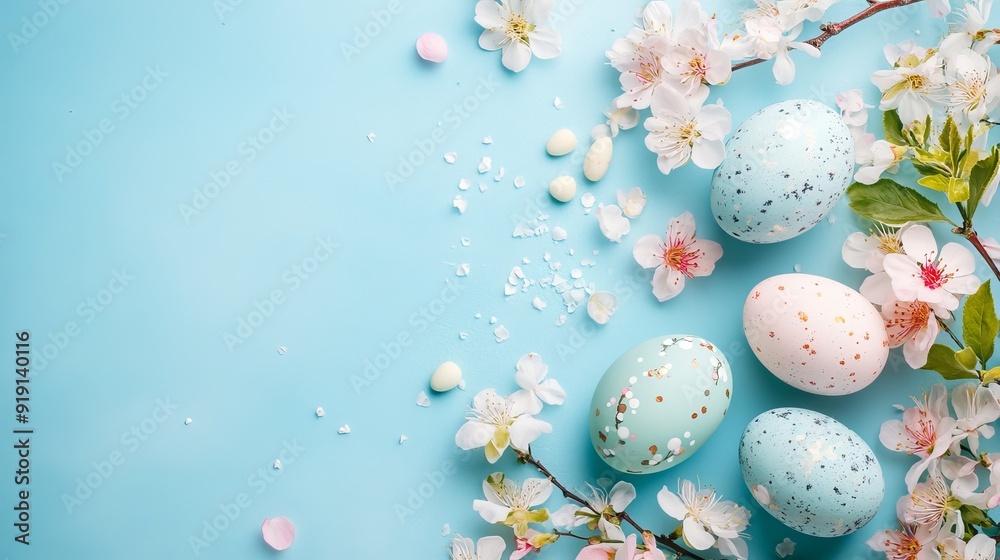 The spring garden party easter background includes copy space The spring garden party easter background includes copy space