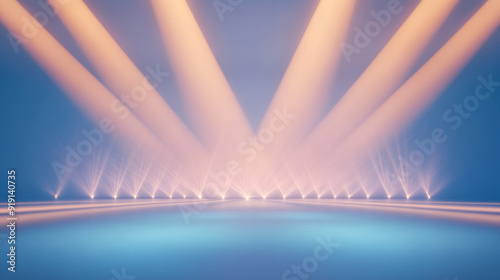 a stage with shining lights, congratulatory background for an award event, with lights, clean, simple background