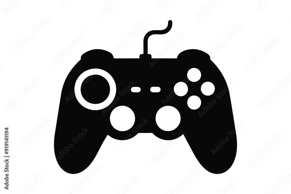Video Game Controller silhouette Illustration Background Video Game Controller silhouette Illustration Background
