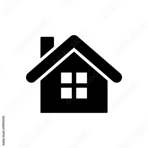 Web home flat icon for apps and websites.