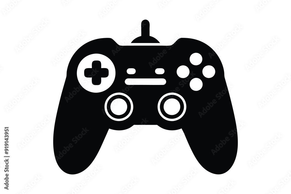 Video Game Controller silhouette Illustration Background Video Game Controller silhouette Illustration Background