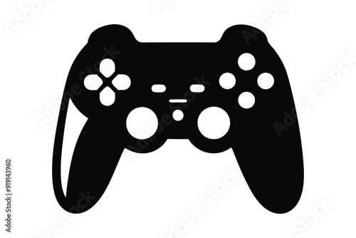 Video Game Controller silhouette Illustration Background