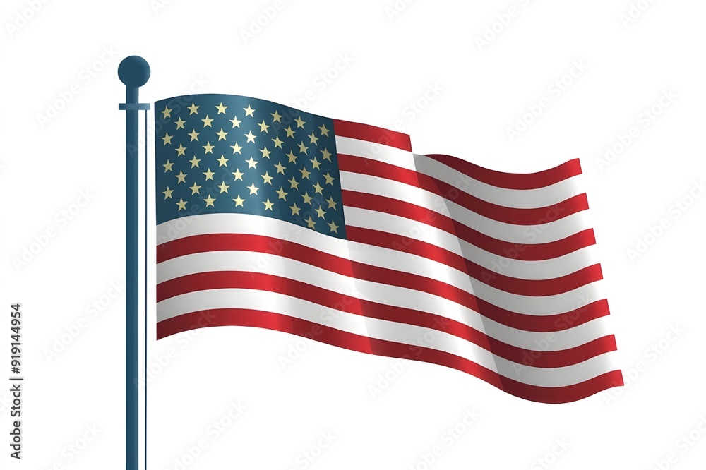 Obraz premium American flag with stars
