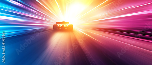A sleek F1 car cornering at high speed, with visualized air currents showing aerodynamic efficiency and fuel conservation, F1, dynamics, fuel