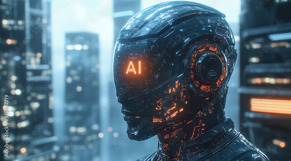 AI Artificial intelligence cyber. Futuristic AI abstract design, intricate circuitry pattern. AI Robot face, virtual human, virtual character, digital clone, machine learning. Realistic photo AI Artificial intelligence cyber. Futuristic AI abstract design, intricate circuitry pattern. AI Robot face, virtual human, virtual character, digital clone, machine learning. Realistic photo