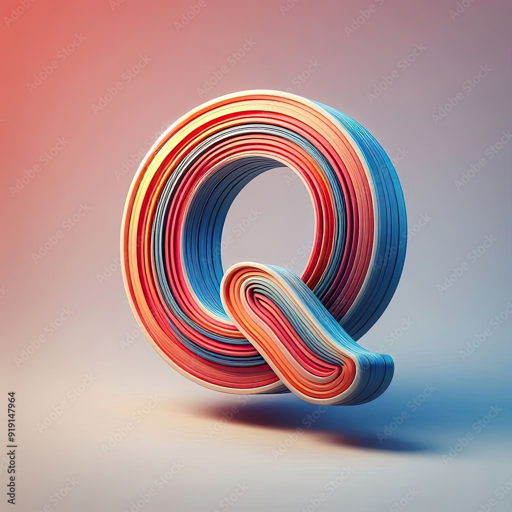 Letter q Logo. A Letter Design Vector. AI generate Letter q Logo. A Letter Design Vector. AI generate