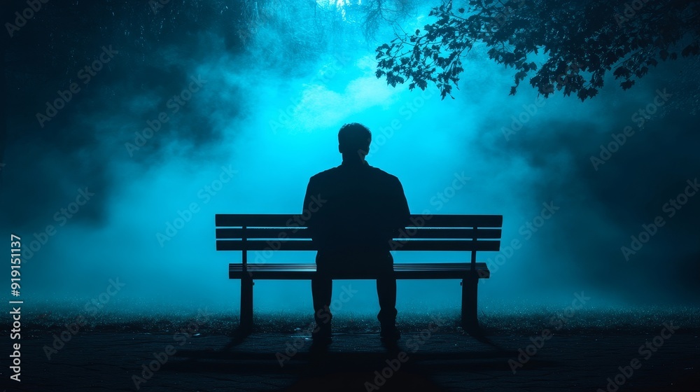 The most depressing day of the year in January is Blue Monday, when a lonesome man sits on one of the park benches The most depressing day of the year in January is Blue Monday, when a lonesome man sits on one of the park benches