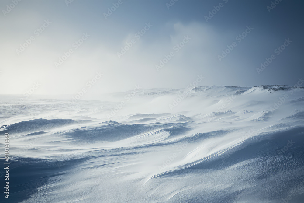 A breathtaking view of a fierce blizzard with swirling snow and howling winds painting the winter landscape in frosty beauty. A breathtaking view of a fierce blizzard with swirling snow and howling winds painting the winter landscape in frosty beauty.
