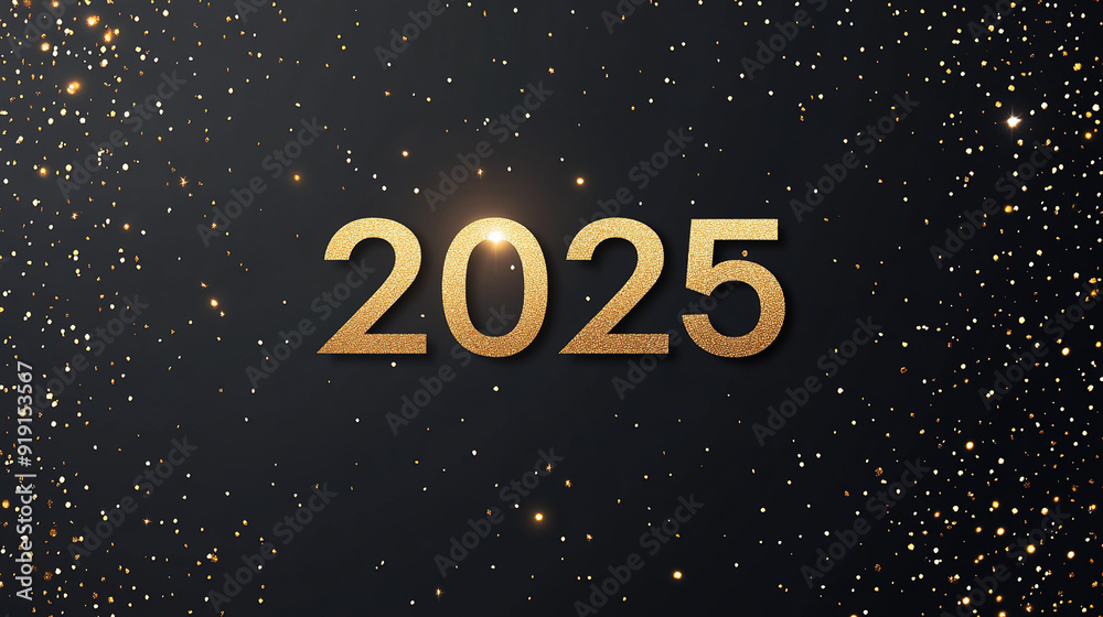 Minimalist New Year Design with Gold Minimalist New Year Design with Gold