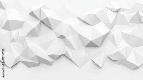 Abstract geometric polygon wall background 3D illustration