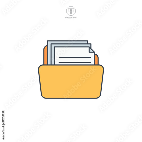 File icon symbol vector illustration isolated on white background