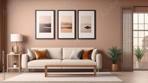 Modern living room featuring a stylish sofa, comfortable armchair, and contemporary decor with a cozy carpet and elegant lamp