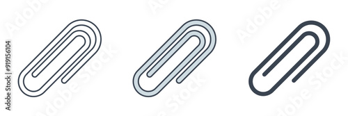 Wallpaper Mural Paperclip icon symbol vector illustration isolated on white background Torontodigital.ca