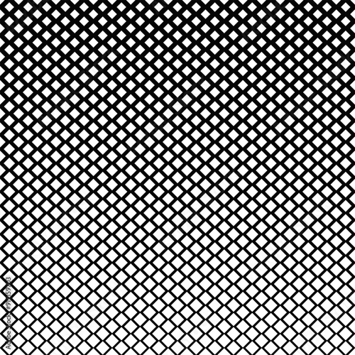 Repeating black and white diagonal square pattern background - abstract vector design