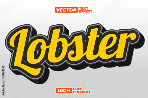 3D Lobster text effect