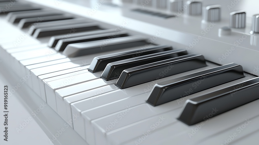 Close-up of White and Black Piano Keys Close-up of White and Black Piano Keys