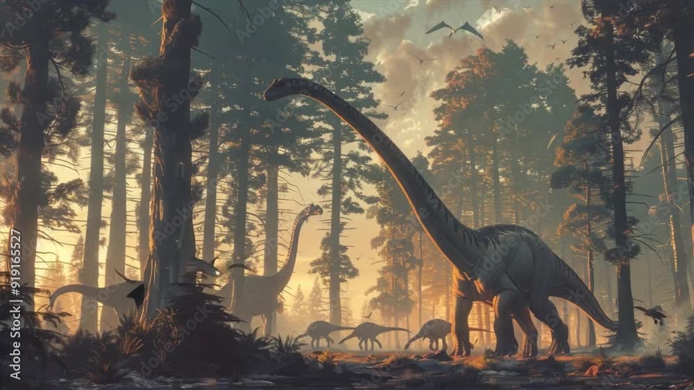 A 3D render of a tyrannosaurus dinosaur 