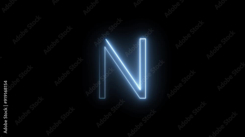 Neon Glowing Letter Animation. Neon alphabet and Neon Font Symbol with Alpha Channel. Neon Glowing Letter Animation. Neon alphabet and Neon Font Symbol with Alpha Channel.