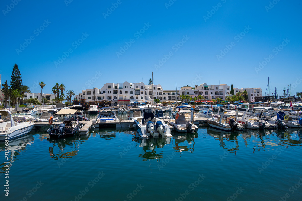 vue sur la Marina El Kantaoui en tunisie vue sur la Marina El Kantaoui en tunisie