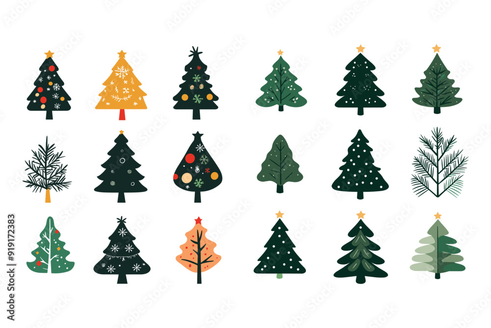 Christmas tree vector silhouette Christmas tree vector silhouette