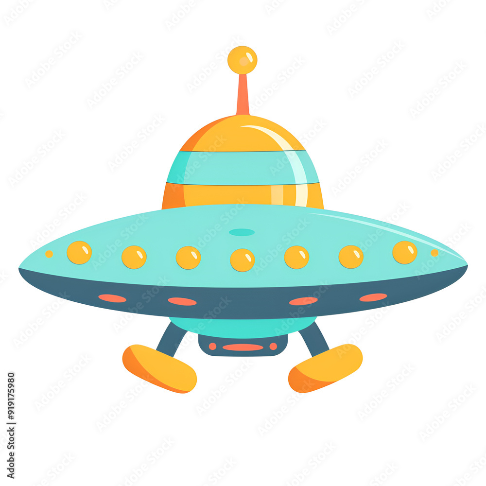 ufo on white background, Generative AI ufo on white background, Generative AI