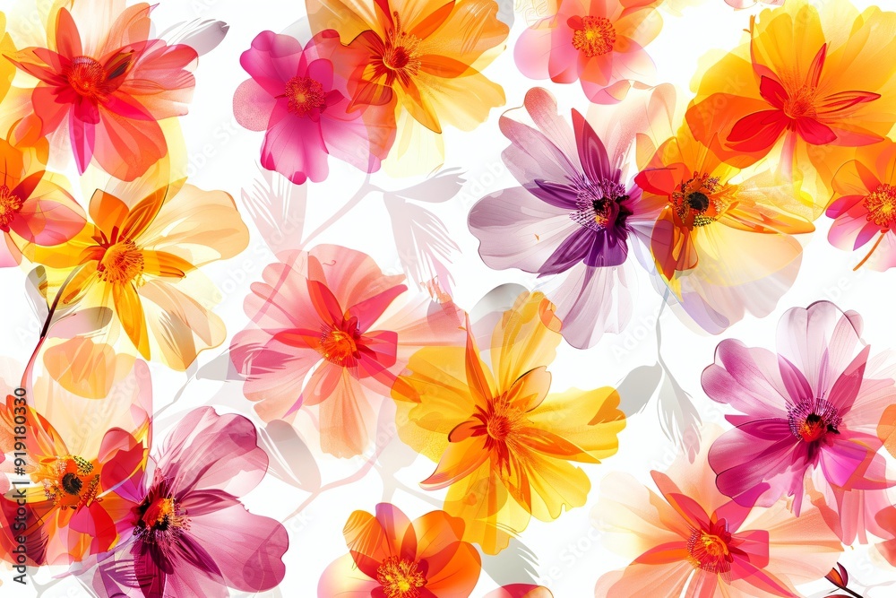 Beautiful flowers background, good quality and Generative AI.