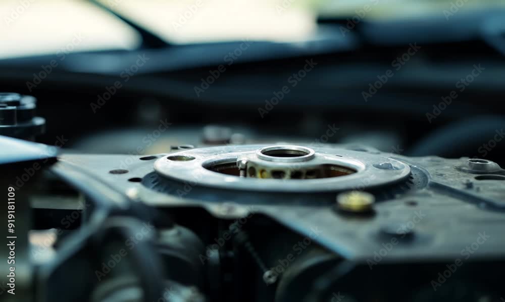 custom made wallpaper toronto digitalExpert Mechanic Working on Engine in Auto Repair Shop