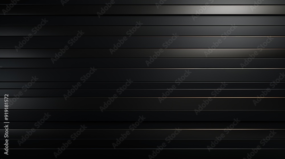 Obraz premium Abstract black background with subtle light and dark stripes.