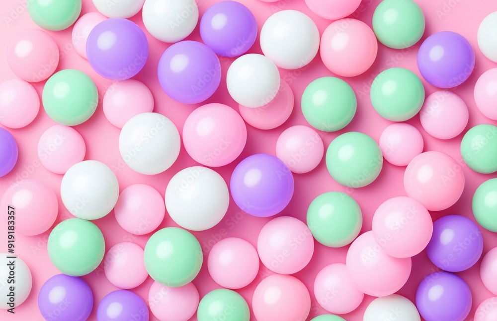 Festive bubbles decorations. Pastel balls pattern. Glossy 3d spheres or marbles backdrop. Top view, flat lay. Celebration, birthday, wedding, baby shower, anniversary, party, Women's and Mother's day. Festive bubbles decorations. Pastel balls pattern. Glossy 3d spheres or marbles backdrop. Top view, flat lay. Celebration, birthday, wedding, baby shower, anniversary, party, Women's and Mother's day.