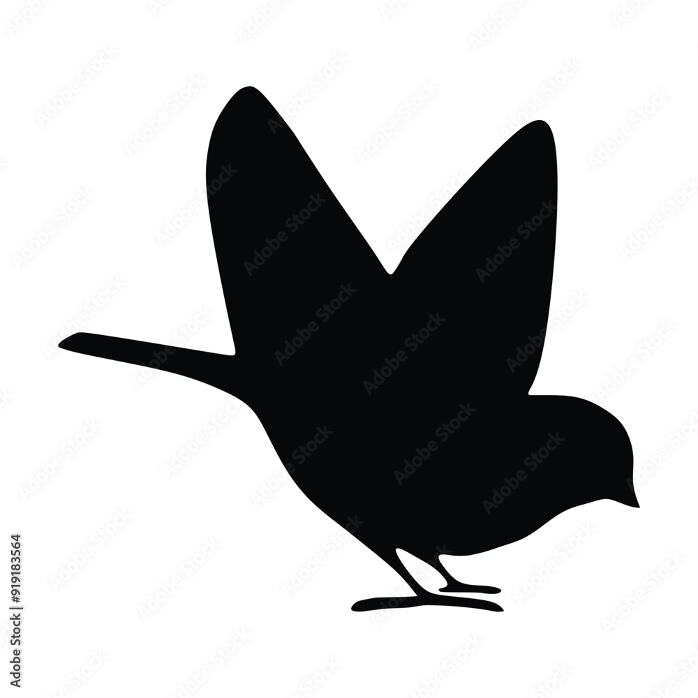 Bird icon, silhouette black vector clip art illustration Bird icon, silhouette black vector clip art illustration