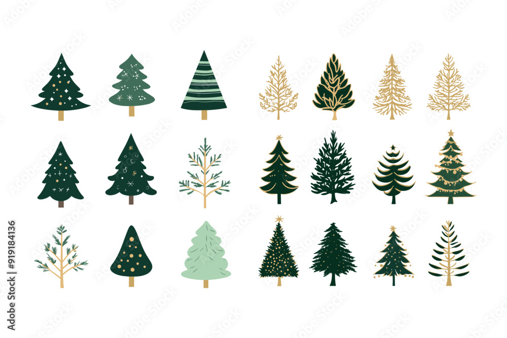 Obraz premium Christmas tree vector