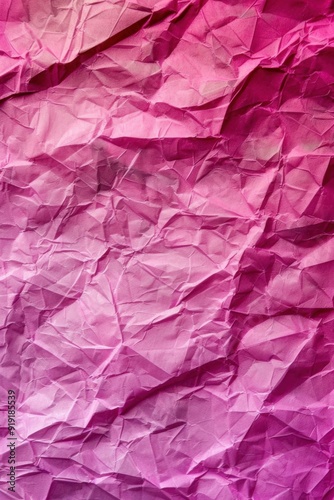 Wallpaper Mural Crumpled pink paper texture with varying shades and deep folds. Abstract vertical background Torontodigital.ca