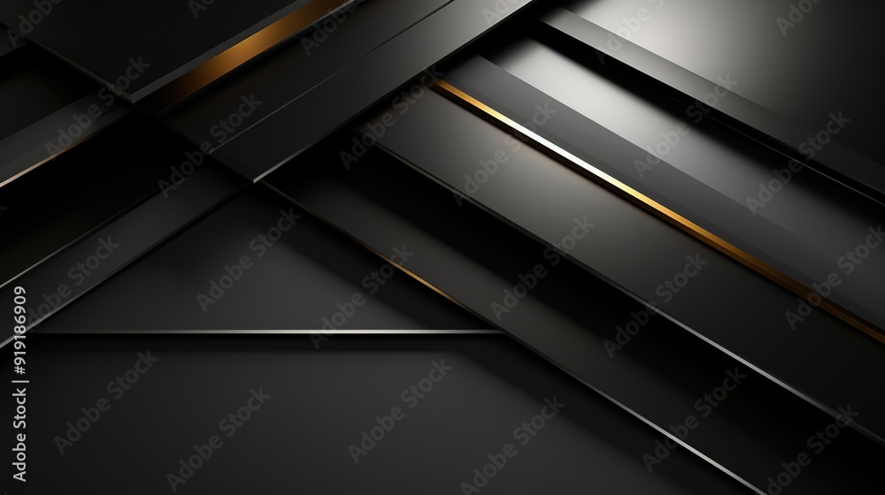 Abstract black and gold geometric background. Abstract black and gold geometric background.